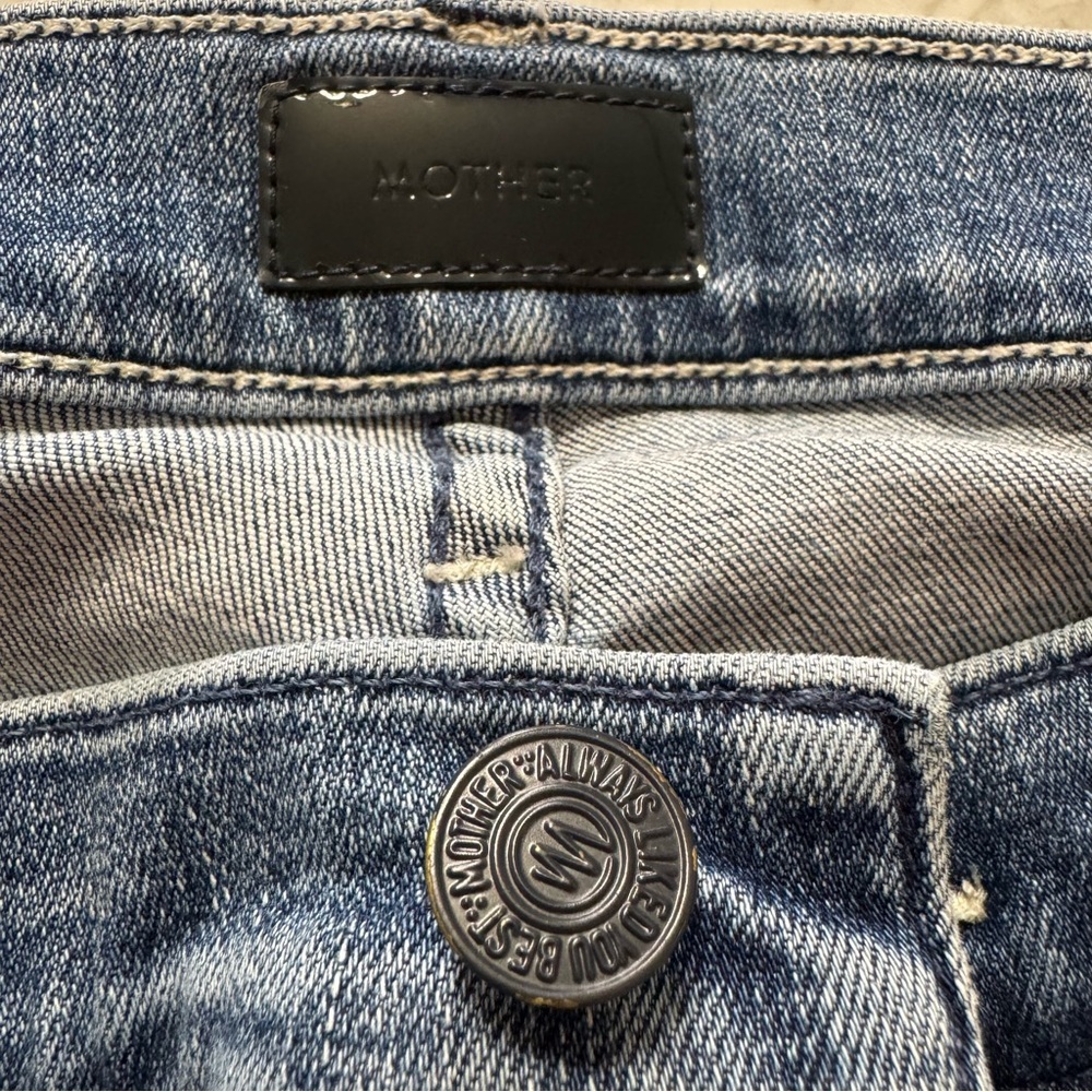 MOTHER The Mid Rise Dazzler Ankle Jeans in We The Animals Size 27 - Picture 2 of 12